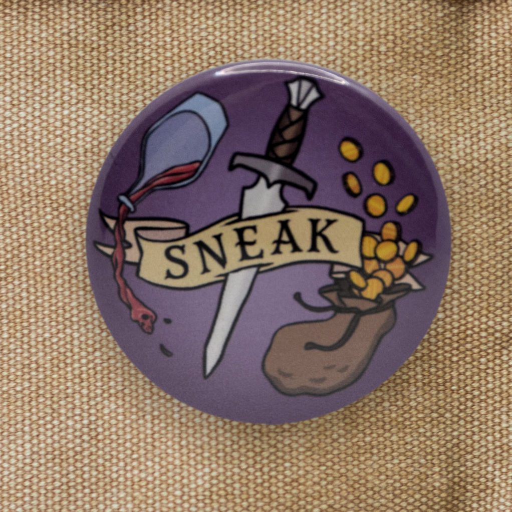 SNEAK Rogue Class 2.25" Pinback Button