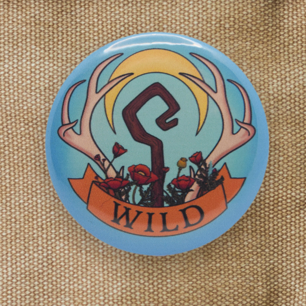 WILD Druid Class 2.25" Pinback Button