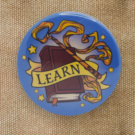 LEARN Wizard Class 2.25" Pinback Button