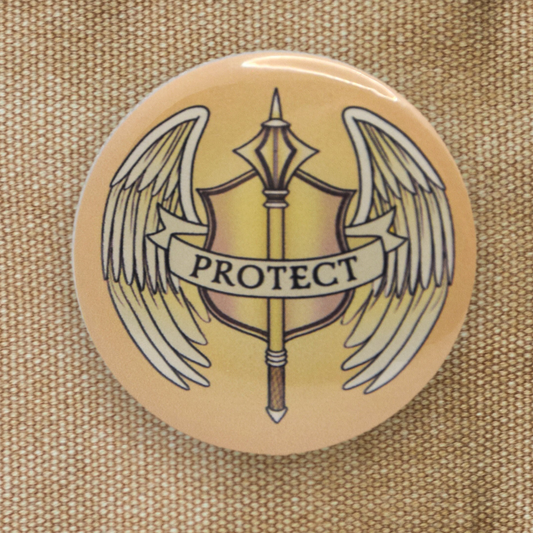 PROTECT Cleric Class 2.25" Pinback Button