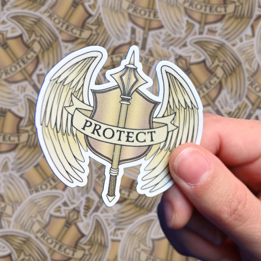 PROTECT Cleric Class 3" Vinyl Sticker