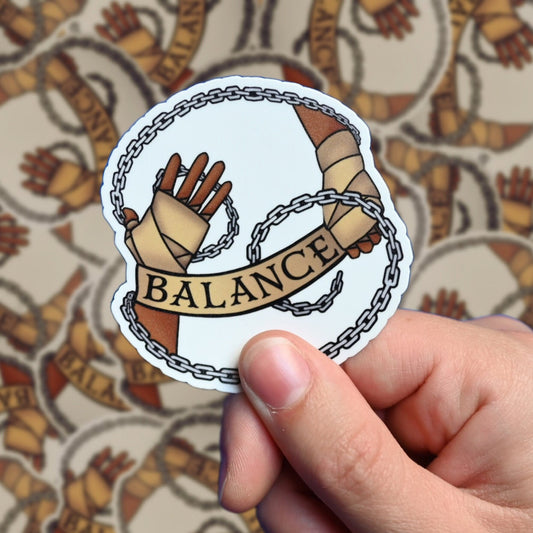 BALANCE Monk Class 3" Vinyl Sticker
