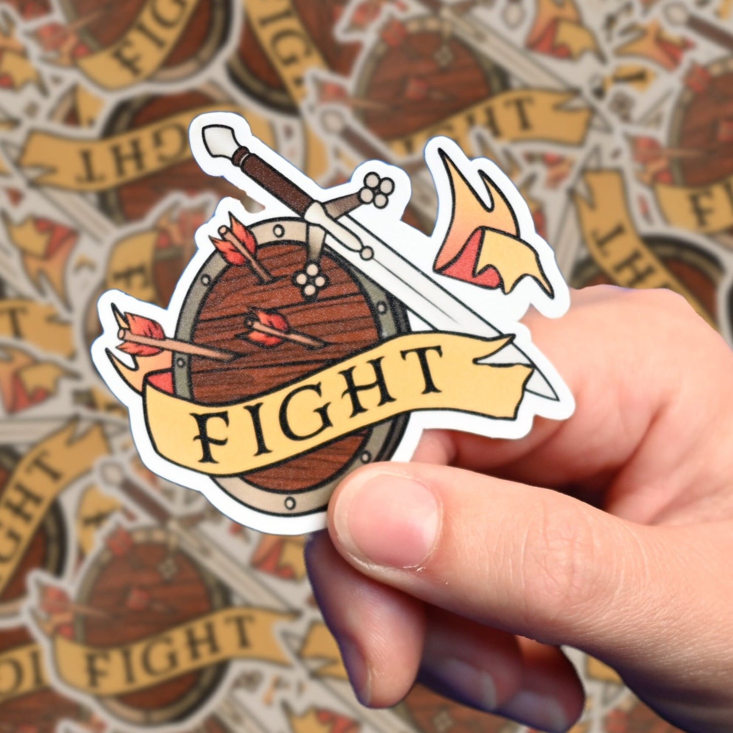 FIGHT Fighter Class 3" Vinyl Sticker